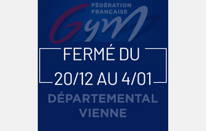 Fermeture pour congés